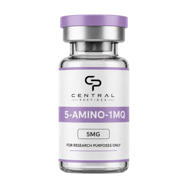 5-AMINO-1MQ 5mg 5-AMINO-1MQ 5mg research peptide vial by Central Peptides
