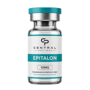 Epitalon 10mg research peptide vial by Central Peptides