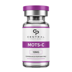 Mots-c 10mg research peptide vial by Central Peptides