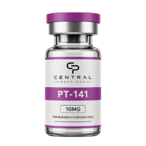 PT-141 10mg PT-141 10mg research peptide vial by Central Peptides